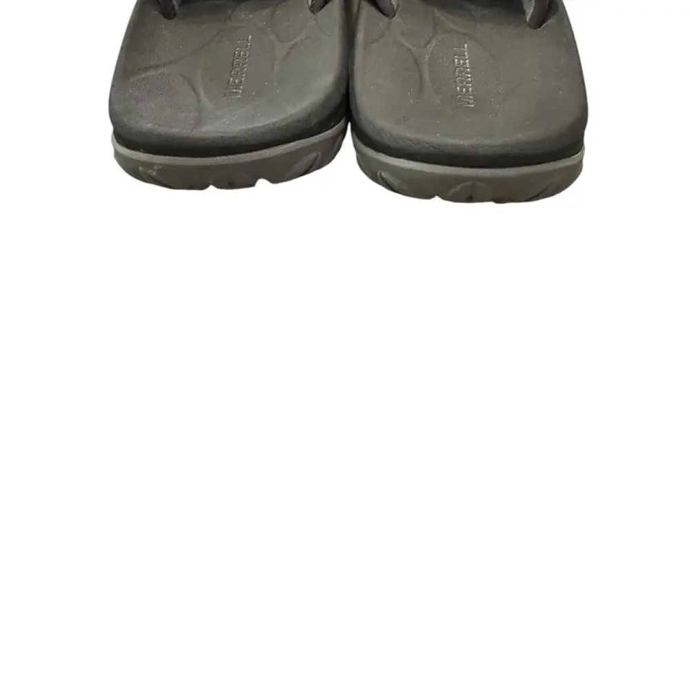 Merrell Mens Encore Slide Black Suede Mesh Comfort Sandals Size 11
